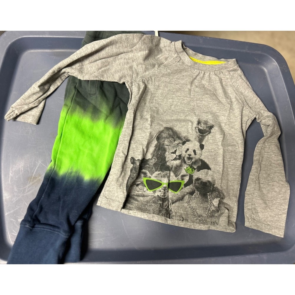 Rockets Of Awesome Lot of 2 Joggers Sz 3 Neon & Shirt Animals Sunglasses Sz 4